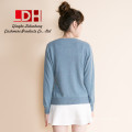 Women Pullovers Fashion O Neck Solid Color Long sleeve Knitted Cashmere Sweater